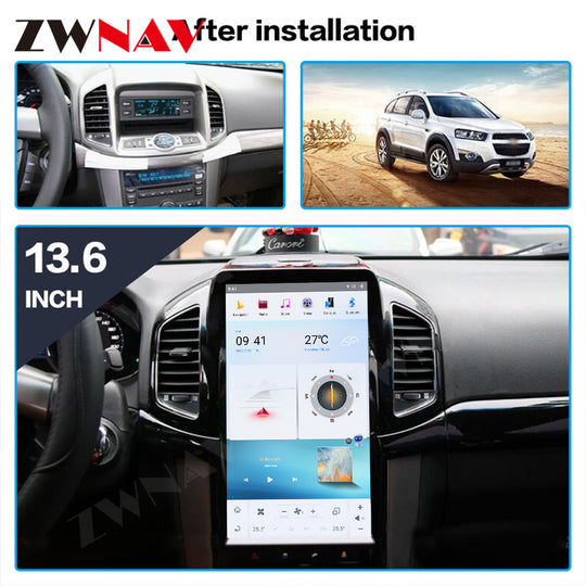 Chevrolet Captiva 2008-2019 Wireless Carplay & Android Auto Tesla-style Screen 13.6 Inch