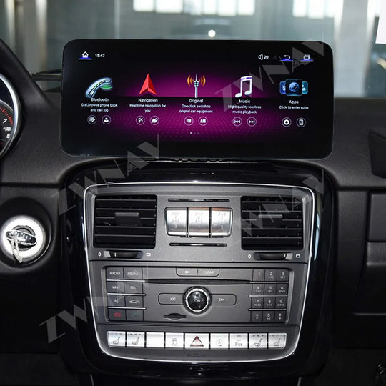 ZWNAV 12.3 Inch Car DVD For Mercedes-Benz G Class 2016-2018 Qualcomm Multimedia Player Entertainment System Android Radio Car