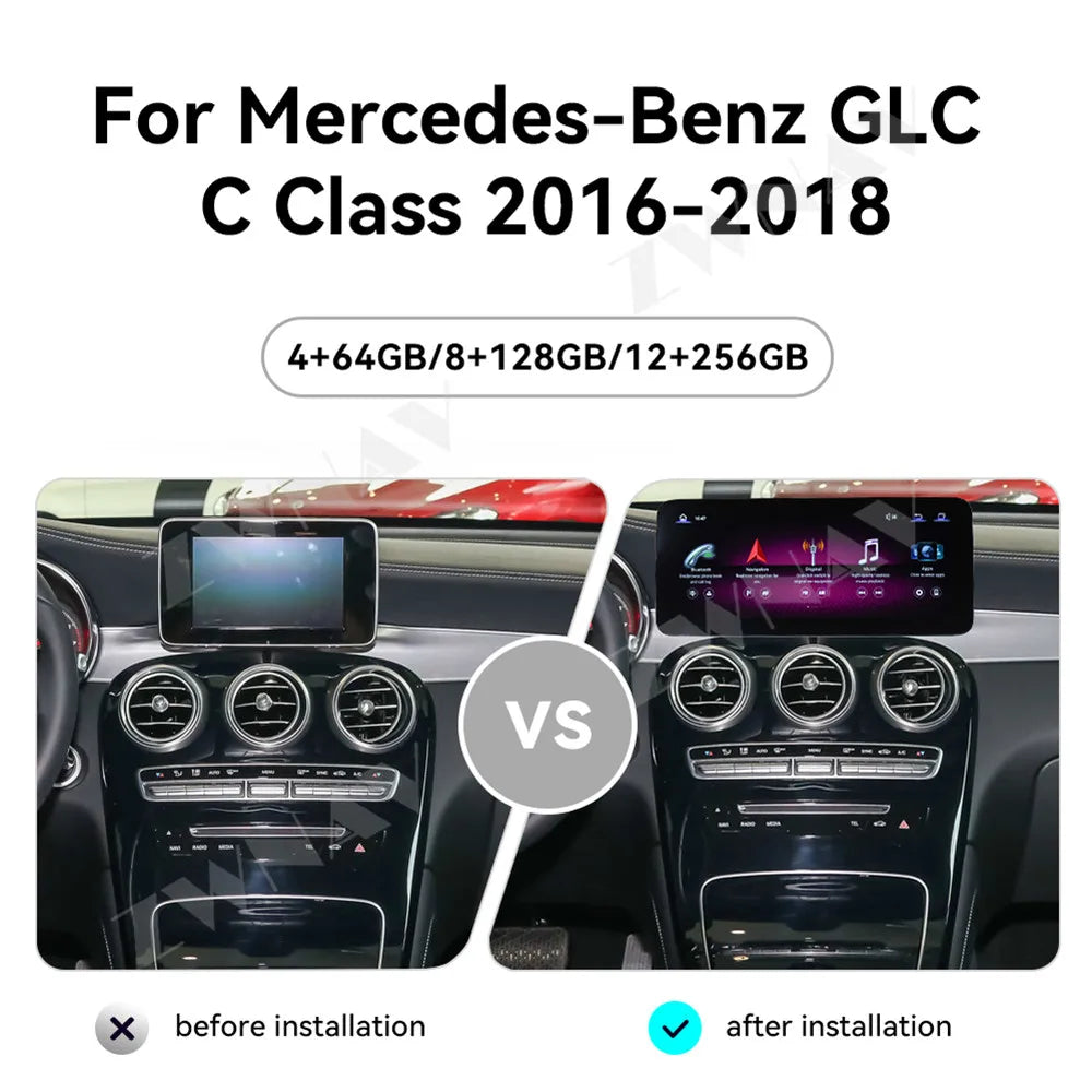 ZWNAV 12.3 Inch For Mercedes-Benz DLC Class 2016-2018 Multimedia Android Car Radio Auto GPS Navigation Monitor New Upgrade