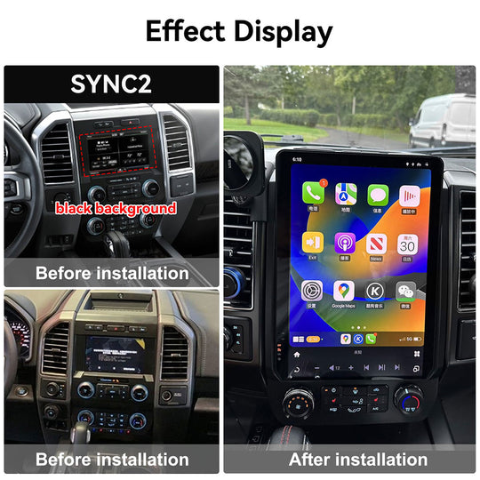 Ford F150 2015-2021 Wireless Carplay & Android Auto Tesla-style Screen 14.4 Inch