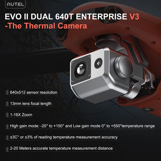 2024 Autel EVO 2 Dual 640T Enterprise V3 &Smart Controller V3+ RTK+LIVE DECK 2