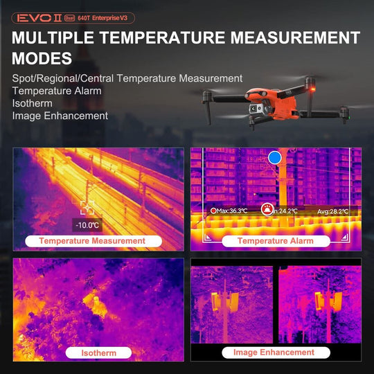 2024 Autel EVO 2 Dual 640T Enterprise V3 Drone Infrared 3D Obstacle 8K Avoidance