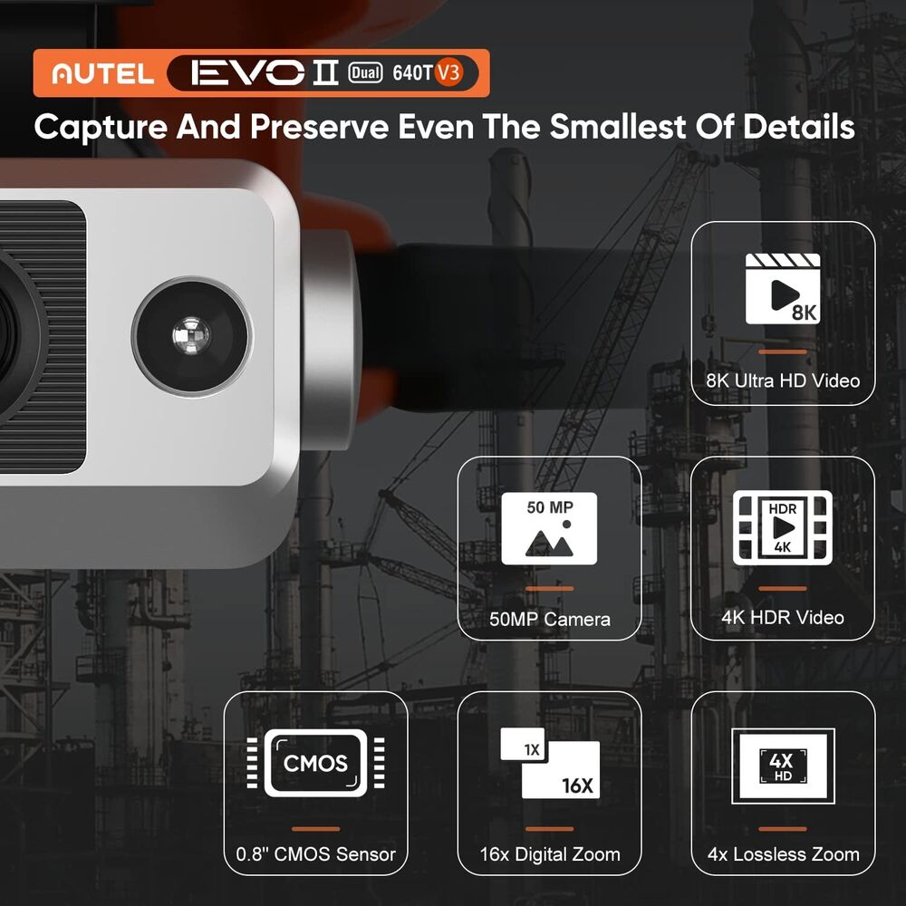 2024 Autel Robotics EVO II Dual 640t V3 Thermal 8K Camera Rugged Bundle Thermal