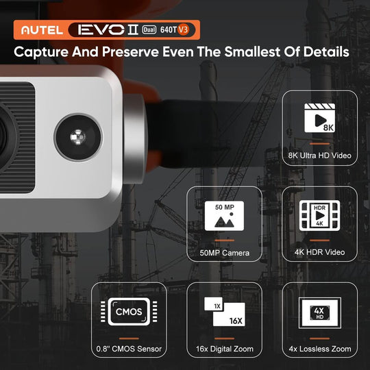 2024 Autel Robotics EVO II Dual 640t V3 Thermal 8K Camera Rugged Bundle Thermal