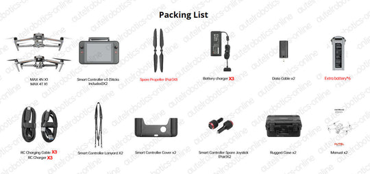 2024 AUTEL ROBOTICS EVO MAX 4T + EVO MAX 4N DRONE 2 KITS DRONE FLY MORE BUNDLE