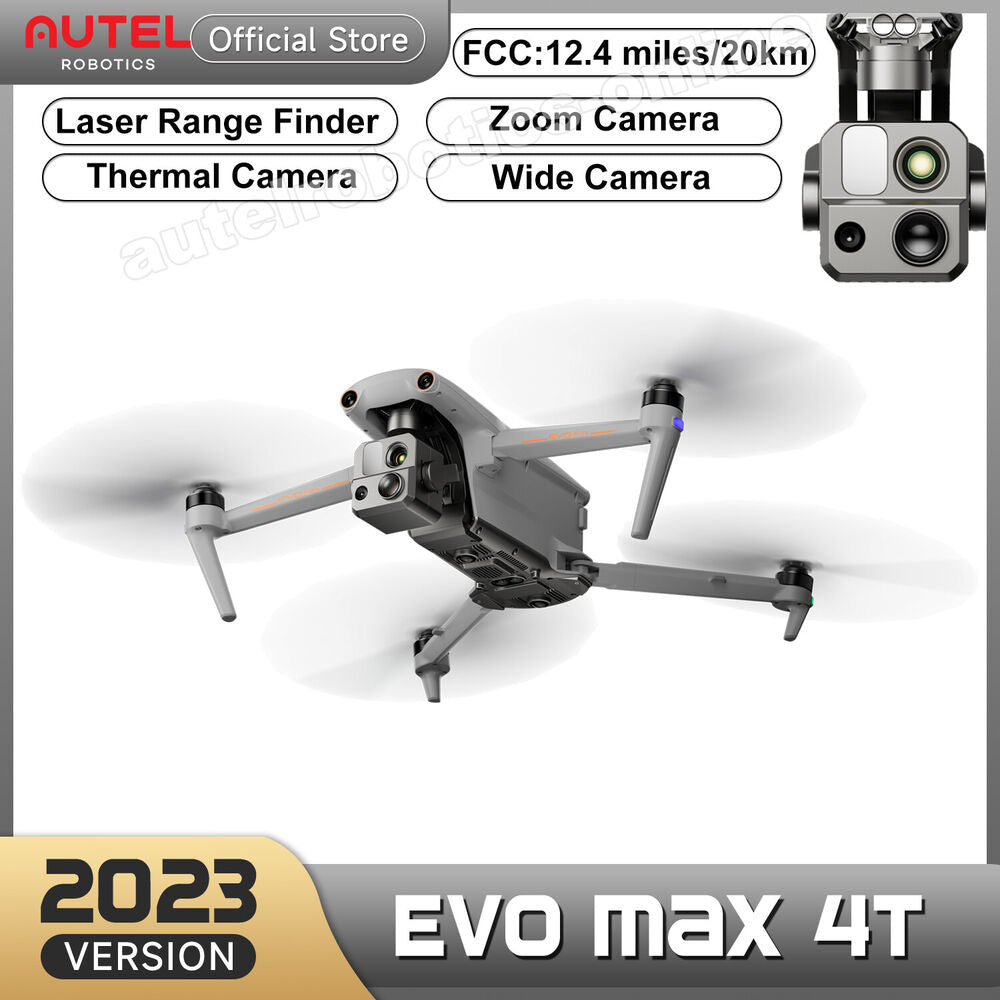 2024 Autel EVO Max 4T 8K Drone with Smart Controller V3 20KM FCC