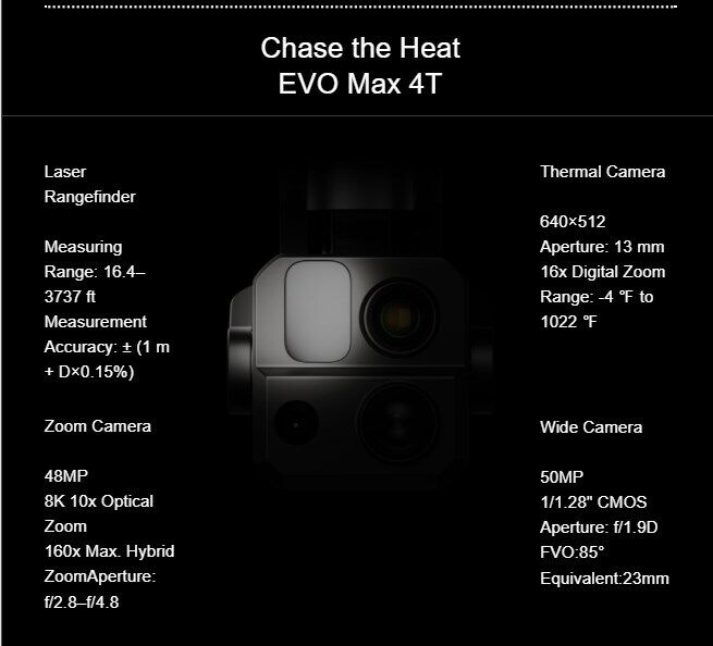 2024 Autel Robotics EVO Max 4T /4N 8K Drone Laser Range Finder FLY MORE