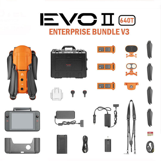 2024 Autel Robotics EVO 2 DUAL 640T V3 Smart Controller Bundle Thermal 8K GREY