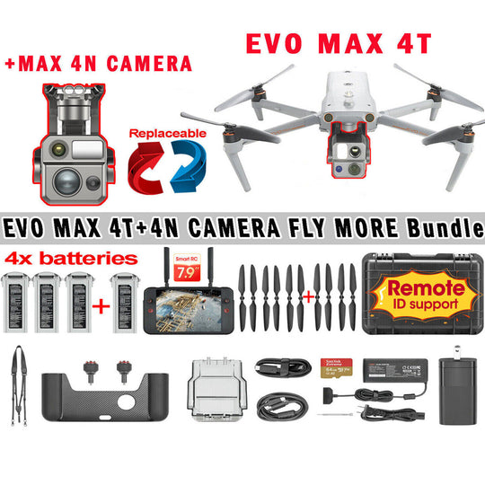 2024 Autel Robotics EVO Max 4T /4N 8K Drone Laser Range Finder FLY MORE