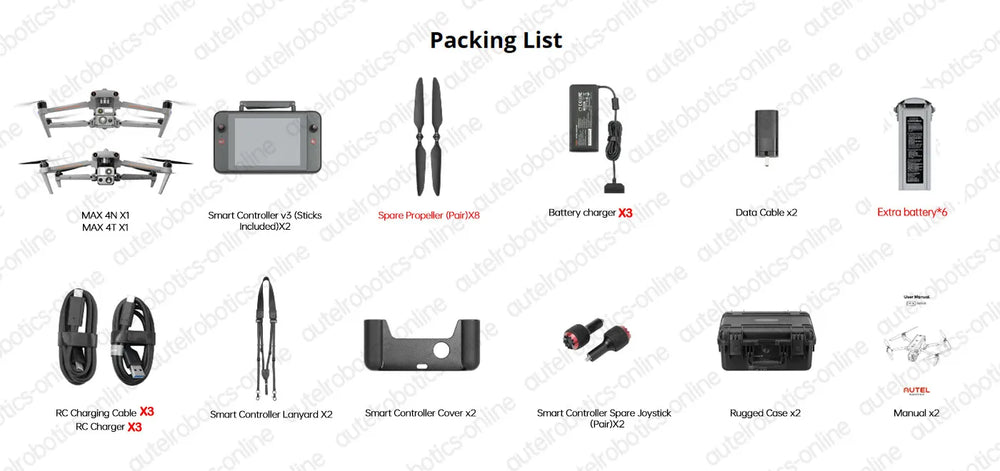2024 AUTEL EVO MAX 4T EVO MAX 4N DRONE FLY MORE BUNDLE ZOOM /NIGHT CAMERA
