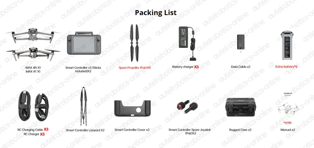 2024 AUTEL EVO MAX 4T EVO MAX 4N DRONE FLY MORE BUNDLE ZOOM /NIGHT CAMERA