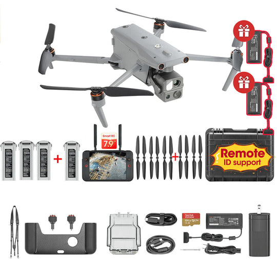 2024 Autel Evo Max 4t Drone 8K 10x Optical Zoom &7.9 Inch Smart CR + 4xbatteries